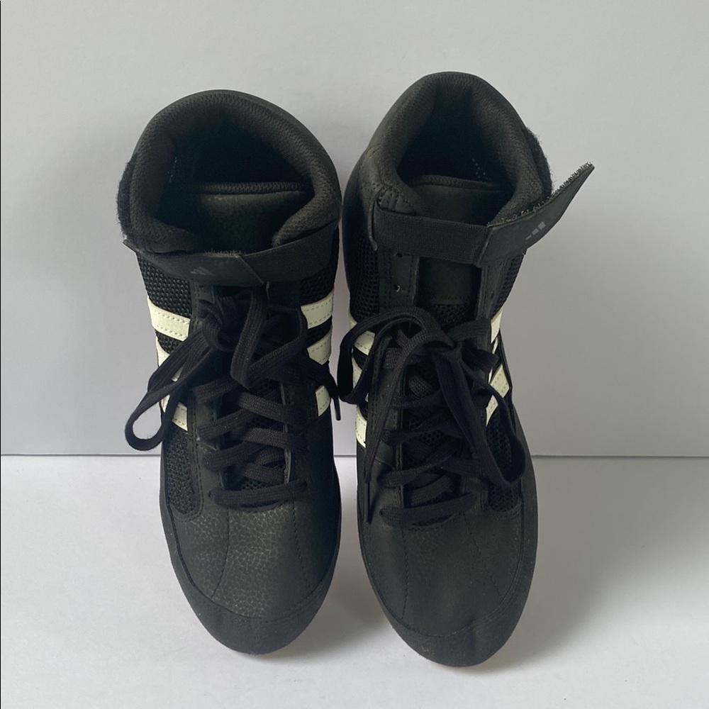 Black and White High-Top Sneakers - Picture 2 of 10